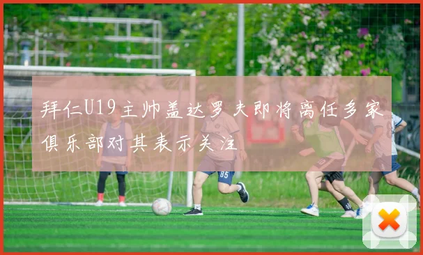 拜仁U19主帅盖达罗夫即将离任多家俱乐部对其表示关注